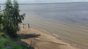 Река Волга и пляж в Ульяновске. 18.06.2025