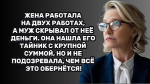 ИСТОРИИ ИЗ ЖИЗНИ: ЖЕНА РАБОТАЛА НА ДВУХ РАБОТАХ, А МУЖ СКРЫВАЛ ОТ НЕЁ ДЕНЬГИ. ОНА НАШЛА ЕГО ТАЙНИК