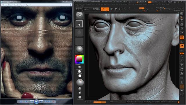 03. Wrinkle and Pore Detail Sculpting