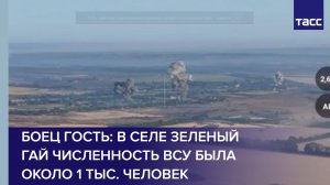 Боец Гость: в селе Зеленый Гай численность ВСУ была около 1 тыс. человек