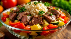 Вкусный и простой в приготовлении салат «Пестрый». Пошаговый рецепт [Семейные рецепты]
