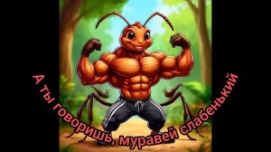 А ты говоришь, муравей слабенький