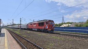 ТЭП70БС-035 с поездом №114 Самара–Оренбург | Стахановская