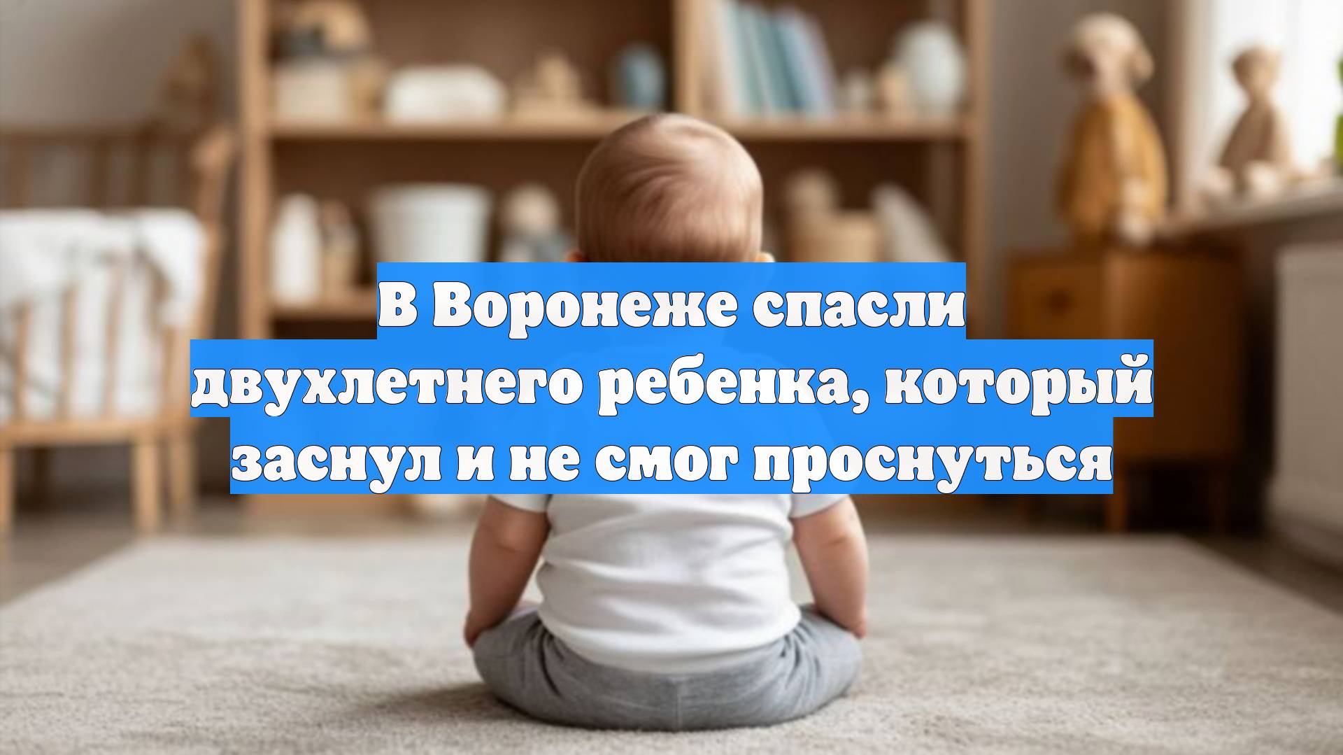 В Воронеже спасли двухлетнего ребенка, который заснул и не смог проснуться