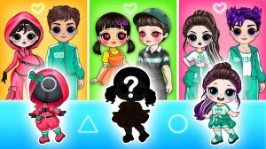 Семья, играющая в игру "Кальмары", познакомится с новой модой вместе со своим ребенком! Мода на бума