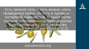 29 июля 2025. Прямой путь праведника. Под сенью благодати _ Адвентисты