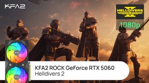 Тест видеокарты KFA2 ROCK GeForce RTX 5060 | Helldivers 2 | 1080p (Full HD) разрешение