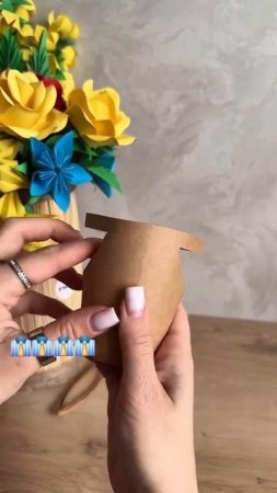 Подарочная упаковка из бумажного стаканчика