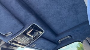Range Rover - перетянули потолок, шторку, козырьки и все стойки с использованием алькантары