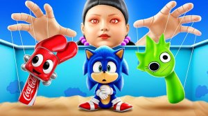 ИГРА В КАЛЬМАРА С INCREDIBOX SPRUNKI! Соник в Squid Game