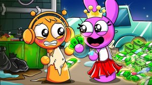 МРАЧНАЯ история ЛЮБВИ между ПРИНЦЕССОЙ и БЕДНЫМ МАЛЬЧИКОМ?! Анимация Спрунки из Суперсемейки