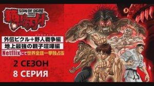 Обзор аниме "Боец Баки" 6 сезон 8 серия