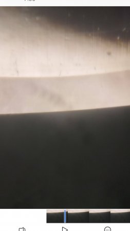Фаска опасной бритвы под микроскопом