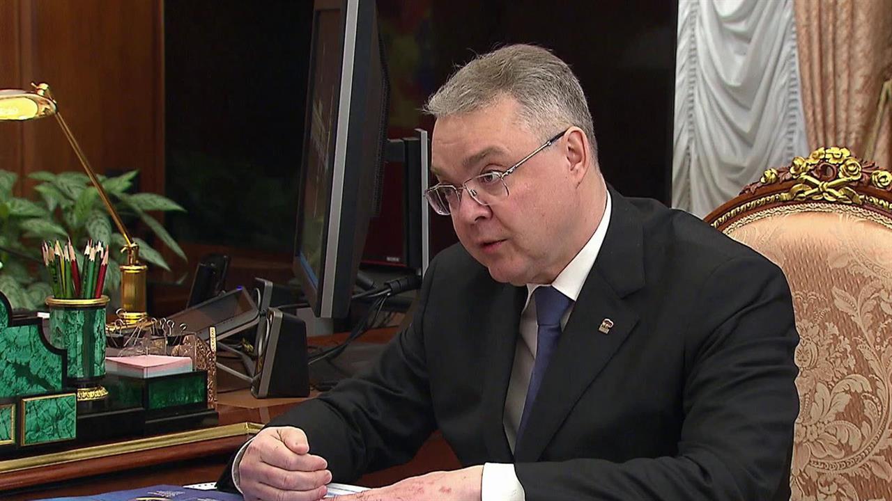 Владимир Путин провел встречу с губернатором Ставропольского края