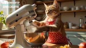 КОЛЕЧКИ - Нейрокомпозитор Дима Сибиряк. AI Music. AI Video #cat #кошки