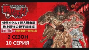 Обзор аниме "Боец Баки" 6 сезон 10 серия