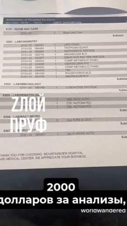 Американцу выставили счёт на 41 297 долларов после того, как он провёл менее двух часов в отделении
