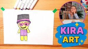 😍 Как нарисовать влюблённого СМАЙЛИКА! | Весёлое рисование для детей