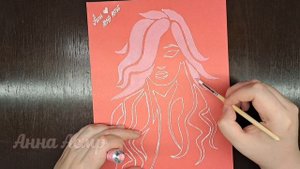 Рисунок Девушка с розовыми волосами 👩 #рисунки #рисунок #арт #ASMR #АСМР