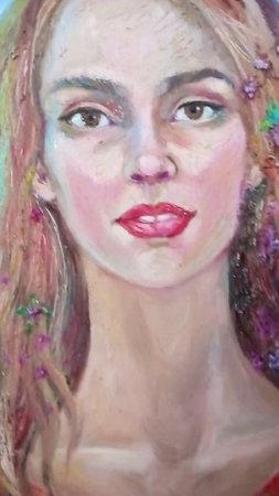 My Art. Портрет девушки. #картон  #масляныекраски #artteraphy #творчество #живописьмаслом #этюд