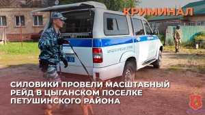 Силовики провели масштабный рейд в цыганском поселке Петушинского района
