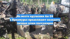 На месте крушения Ан-24 в Приамурье продолжают находить личные вещи пассажиров