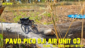 Дрон тинивуп BetaFpv Pavo Pico DJI Air Unit O3 в сосняке...