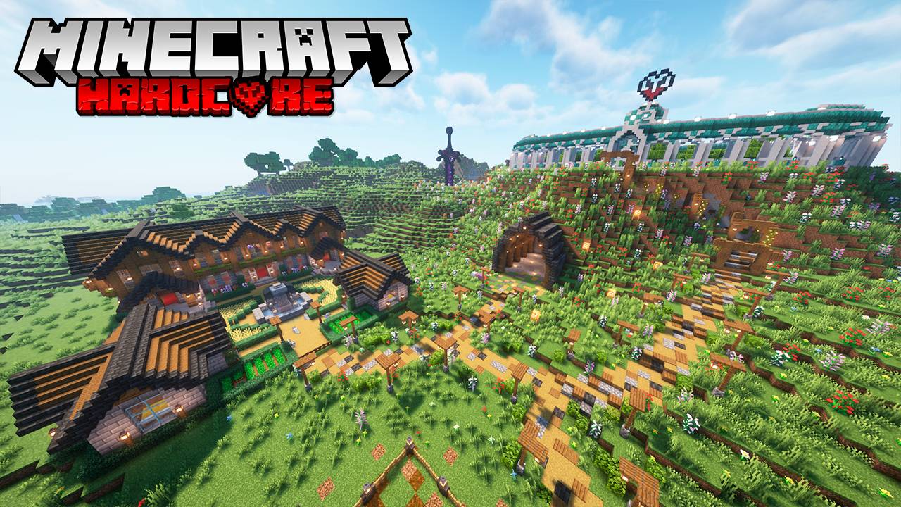 Я создал Самую Красивую БАЗУ в Майнкрафт Хардкоре спустя 1000 дней! - ХАРДКОРНОЕ СЕРДЦЕ (#8) смотреть онлайн