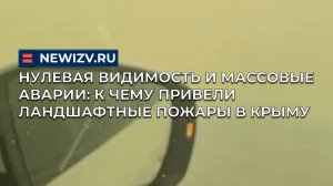 Нулевая видимость и массовые аварии: к чему привели ландшафтные пожары в Крыму