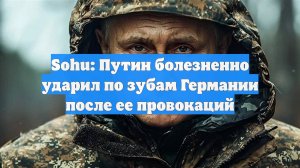 Sohu: Путин болезненно ударил по зубам Германии после ее провокаций