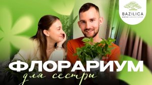 Собираю ФЛОРАРИУМ для сестры из украденных цветов | BAZILICA