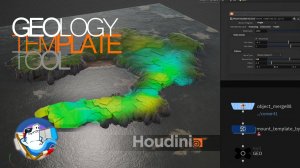 Houdini | Mount or Island Template by Curve Tool | Rus