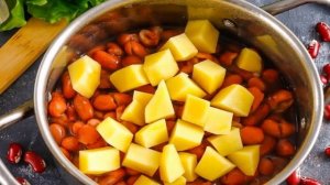 Фасолевый суп с томатной пастой