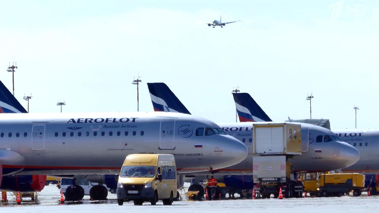 Авиакомпания "Аэрофлот" 29 июля выполнила почти 80% запланированных рейсов с вылетом из Москвы