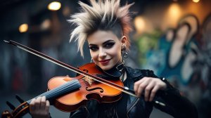 AI вариации на The Punch - Малышка забойная свинка (Violin)
