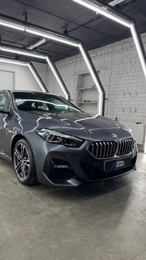 BMW 2 серии - очистка кузова после попадания краски, полировка кузова, нанесение керамики