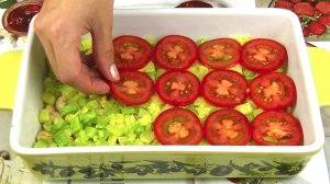 Быстрая ЗАПЕКАНКА с КАБАЧКАМИ и ПОМИДОРАМИ Лёгкая нежная!