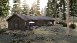 Скандинавский дом NINA площадью 290 кв м по индивидуальному проекту