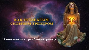 Как оставаться сильным тренером. Три ключевых фактора "Личных границ" #астрология #расстановки