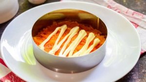 Cалат Нежность с куриной печенью