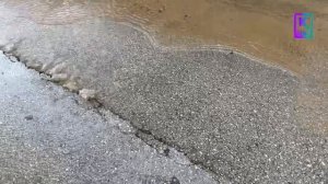 "Вода хлещет из асфальта": порыв в районе улиц Борзенко и Самойленко
