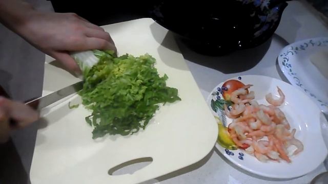 САЛАТ С МОРЕПРОДУКТАМИ НА ПРАЗДНИЧНЫЙ СТОЛ!