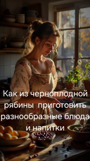 Как из черноплодной рябины  приготовить разнообразные блюда и напитки