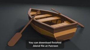 Low Poly Boat modeling in Blender (step by step)