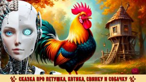 ✨ Сказка про петушка, котика, свинку и собачку ✨