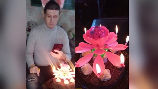 Выбор торта, День рождения, музыкальная свеча