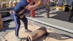 Как правильно рубить топором? Ошибки, лайфхаки и секреты. Учусь рубить на Бушуевском фестивале.