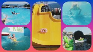 Крым. Лучшие Аквапарки. Симеиз. Крутые горки аквапарка в Ялте голубой залив от первого лица.