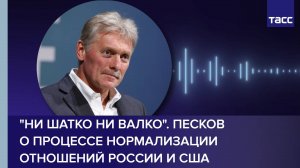 "Ни шатко ни валко". Песков о процессе нормализации отношений России и США