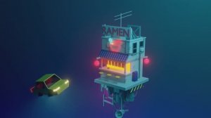 How to make a Cyberpunk Ramen shop in Blender | Low Poly Tutorials